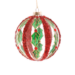 Glob din sticla, multicolor, 10 cm, Holy Stripes - Simona's Christmas