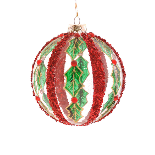 Glob din sticla, multicolor, 10 cm, Holy Stripes - Simona's Christmas