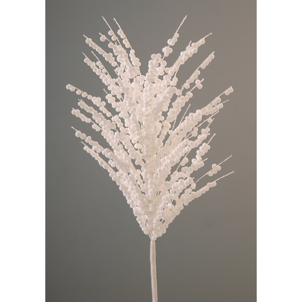 Ramura decorativa Berries, alb, 65 cm, Priska - Simona's Christmas