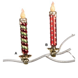 Ornament pentru brad, lumnare, 17 cm, Stripe  - Simona's Christmas