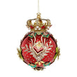 Glob decorativ, rosu, 18 cm, Bijou - Simona's Christmas