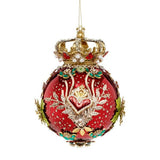 Glob decorativ, rosu, 18 cm, Bijou - Simona's Christmas