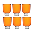 Set 6 pahare pentru vin, Amber, Liberta by Margherita Rui - ICHENDORF
