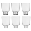 Set 6 pahare pentru apa, Clear, Liberta by Margherita Rui - ICHENDORF