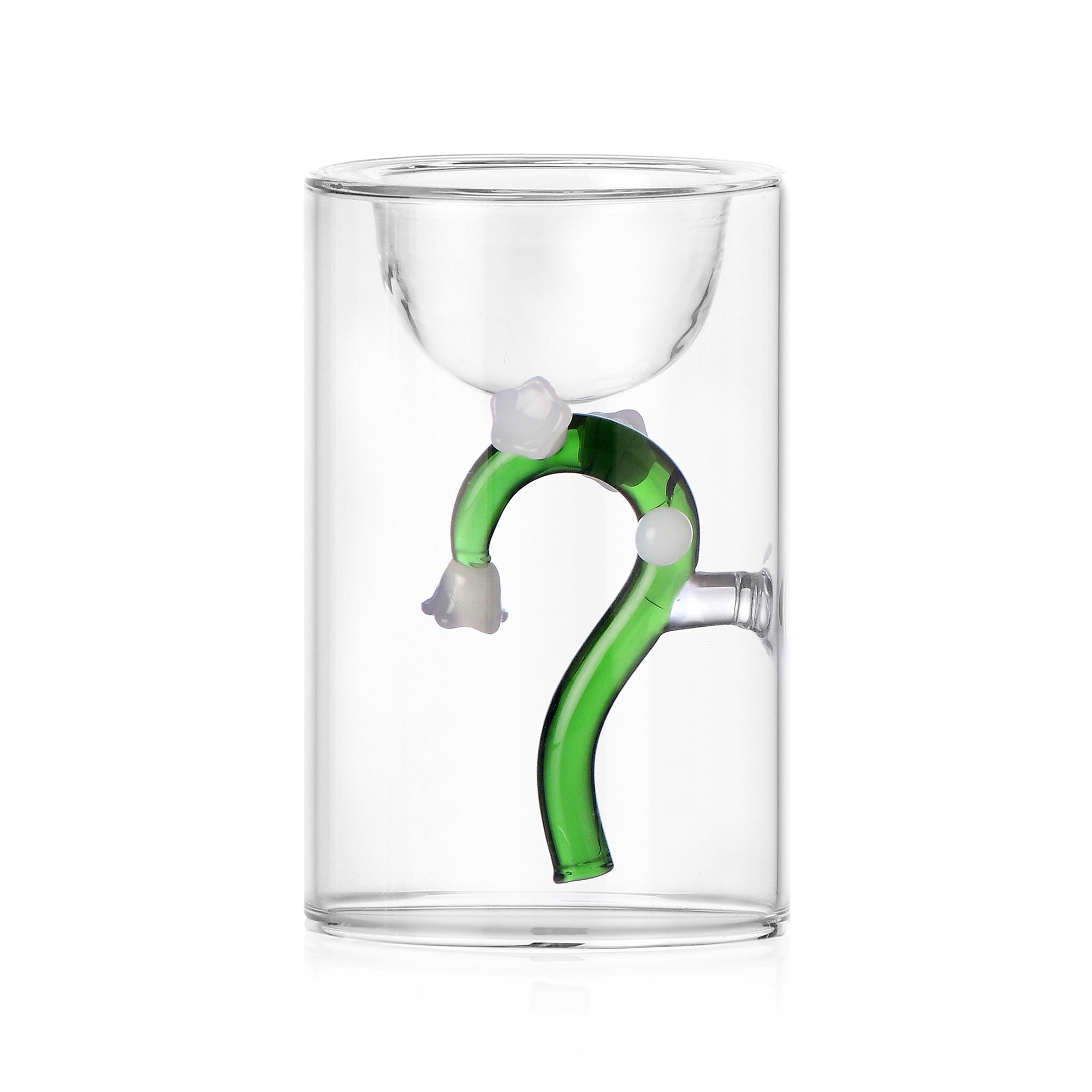 Suport din sticla pentru ou, White Flower, Botanica by Alessandra Baldereschi - ICHENDORF