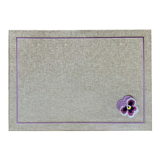 Suport farfurie, 45x33 cm, Pansy Orange - SIMONA'S COLLECTION