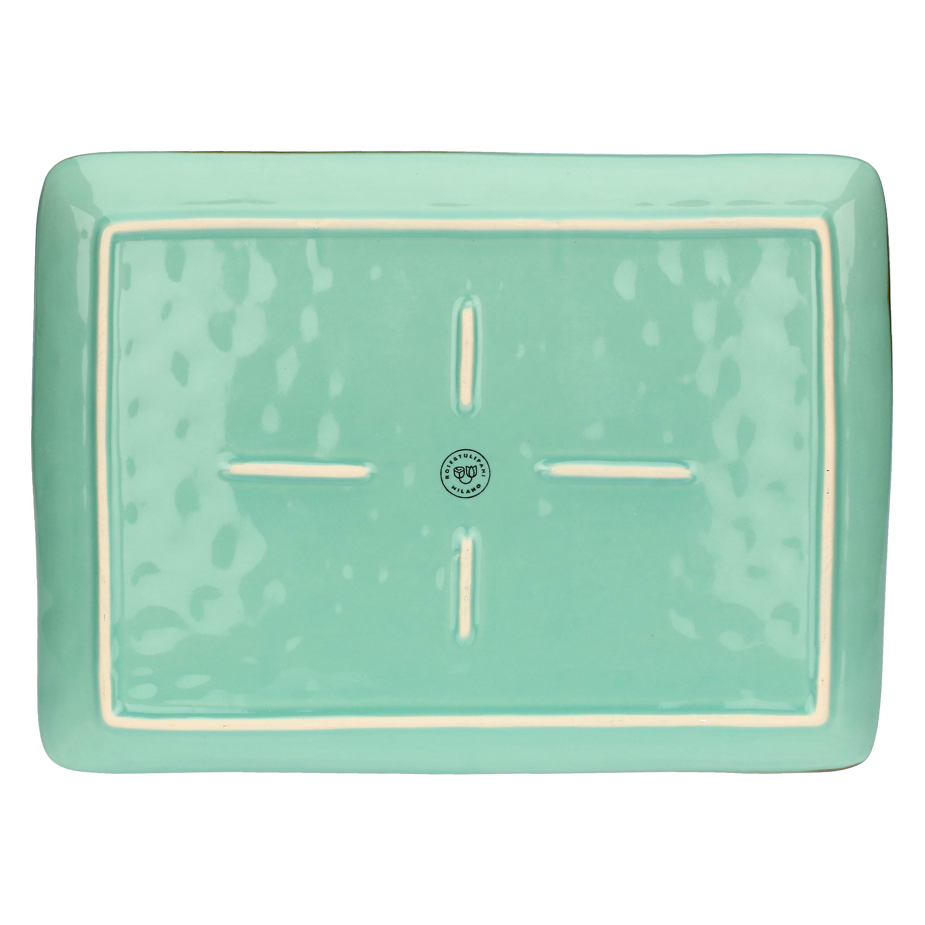 Tava pentru servire, verde aqua, 36x26.5 cm, Concerto - SIMONA'S COLLECTION