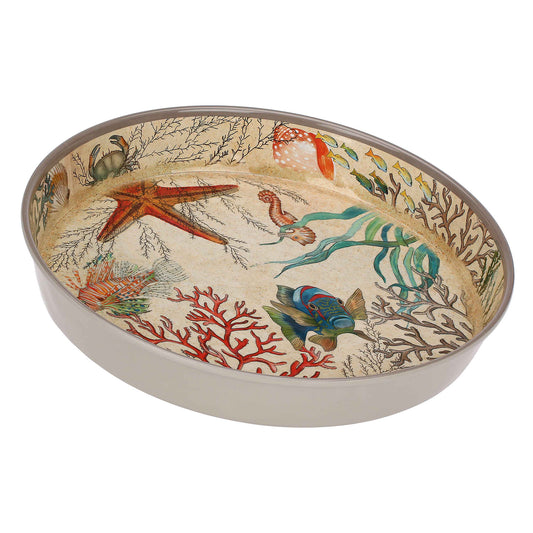 Tava rotunda, melamina, 35 cm, Sea Life - SIMONA'S COLLECTION