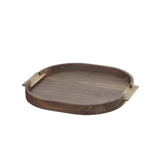 Tava rotunda decorativa, maro, 42 cm, Dama - RIVIERE