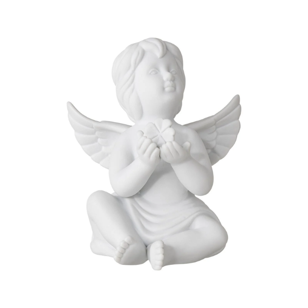 Figurina din portelan, inger cu trifoi, 14 cm, Angels - ROSENTHAL