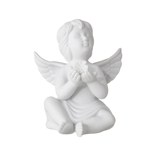 Figurina din portelan, inger cu trifoi, 14 cm, Angels - ROSENTHAL