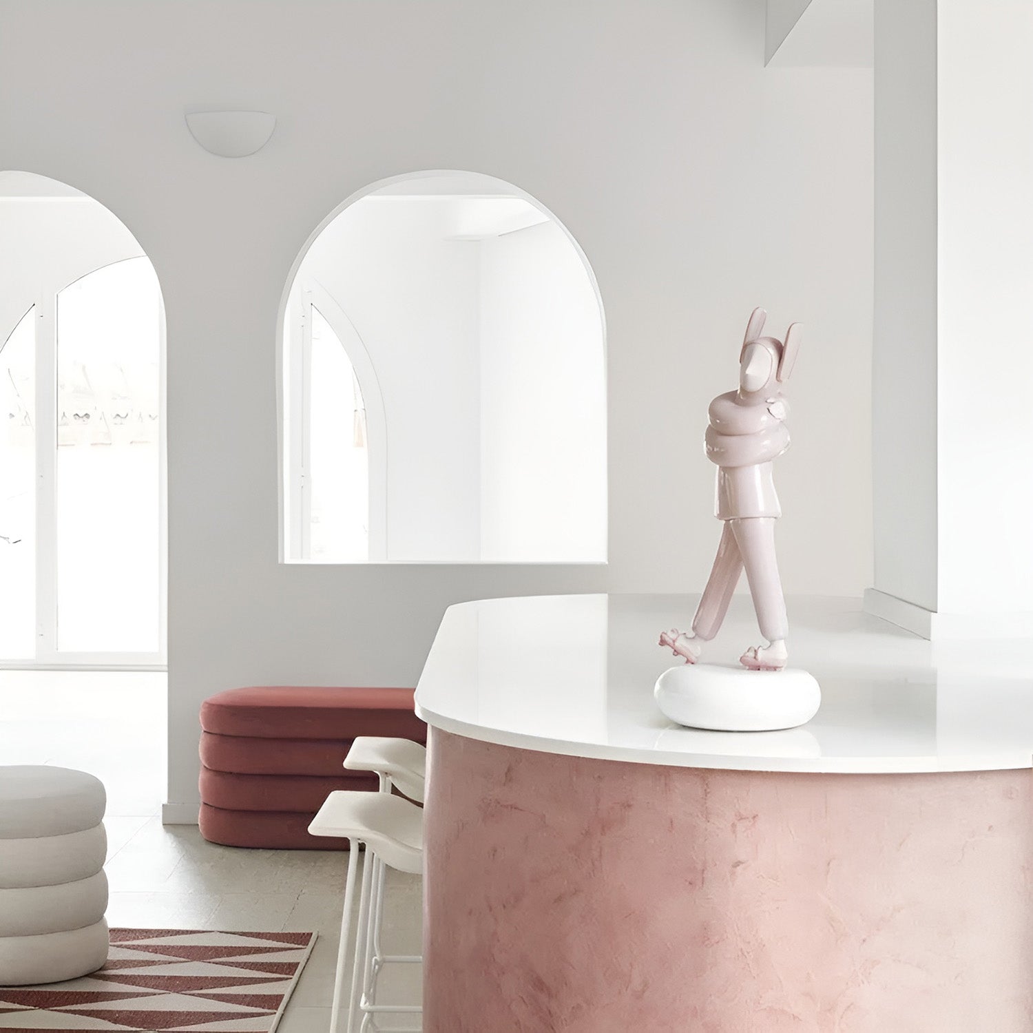 Sculptura din portelan Embraced Pink by Jaime Hayon - LLADRO