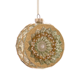 Glob din sticla, verde, 10 cm, Celeste - Simona's Christmas