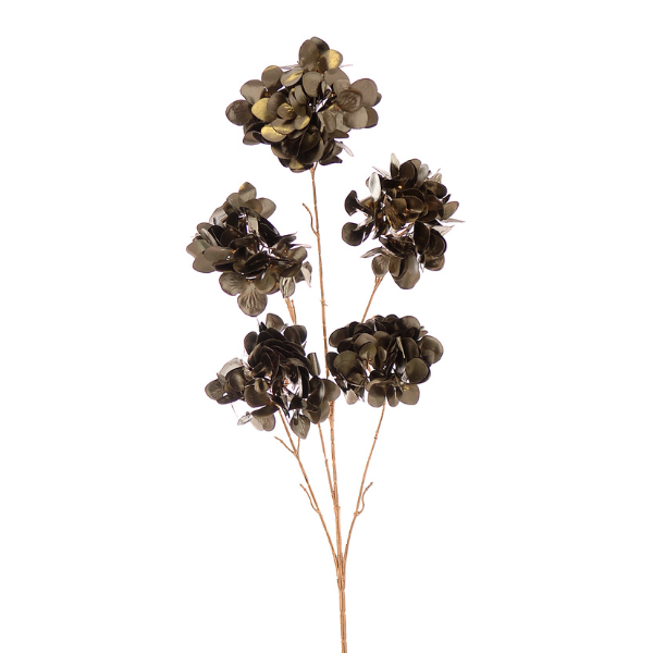 Ramura decorativa, verde, 104 cm, Hortensie - Simona's Christmas