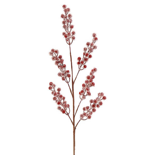 Ramura decorativa Berries, rosu, 81 cm, Malea - Simona's Christmas