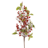 Ramura decorativa Berries, rosu, 76 cm, Holly Ever - Simona's Christmas