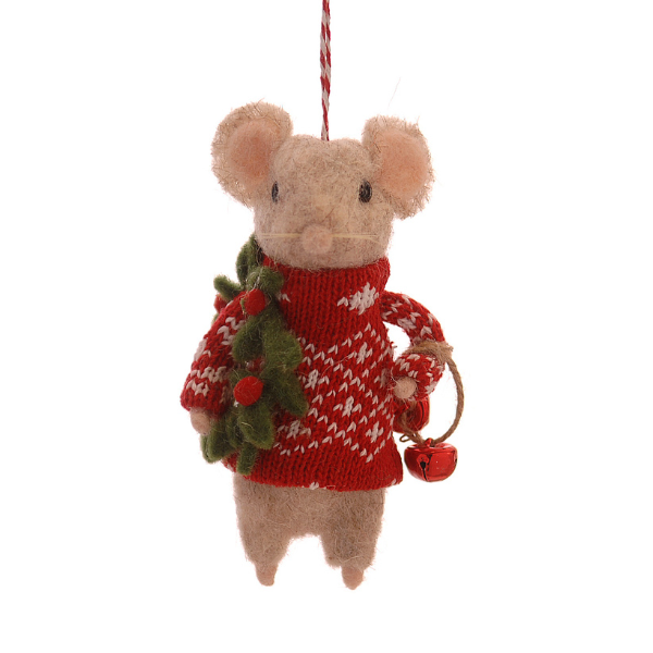 Ornament pentru brad cu soricei, 13 cm, Anouk - Simona's Christmas