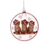 Glob din sticla, rosu, 12 cm, Meow - Simona's Christmas