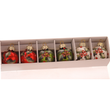 Set 6 globuri din sticla, multicolor, 4 cm, Holly - Simona's Christmas