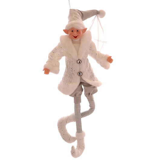 Decoratiune spiridus, 61 cm, argintiu, Nuray - Simona's Christmas