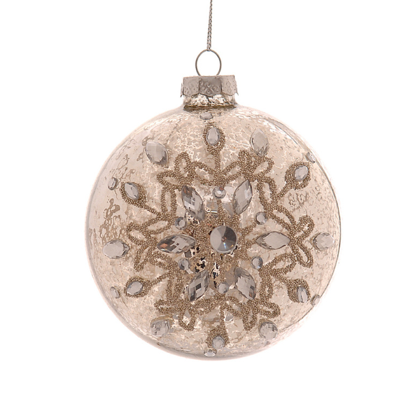 Glob din sticla, auriu, 10 cm, Xanthe - Simona's Christmas