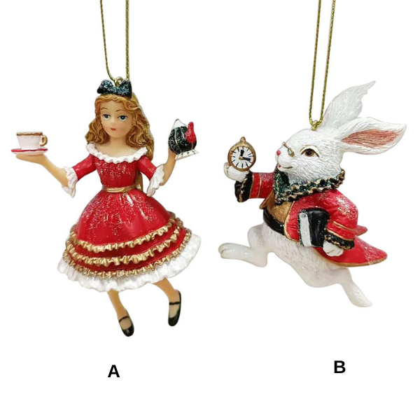 Ornament pentru brad Alice/Iepure, 10 cm - Simona's Christmas