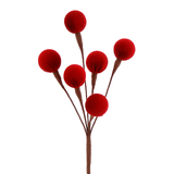 Ramura decorativa, burgundy, 42 cm - Simona's Christmas