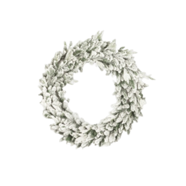Coronita decorativa cu aspect inghetat, 120 cm, LED - Simona's Christmas