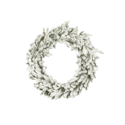 Coronita decorativa cu aspect inghetat, 120 cm, LED - Simona's Christmas