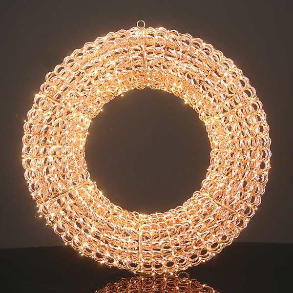 Coronita decorativa cu LED, 58 cm, Feliz - Simona's Christmas
