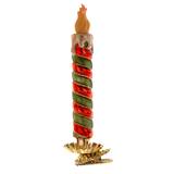 Ornament pentru brad lumanare, multicolor, 15 cm, - Simona's Christmas