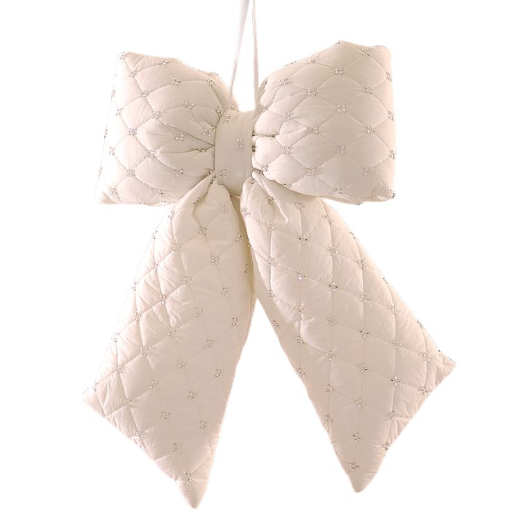 Funda decorativa pentru brad, alb, 36 cm, Coco - Simona's Christmas