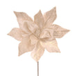 Floare decorativa Craciunita, alb,50 cm, Kadence - Simona's Christmas