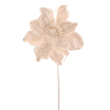Floare Magnolie, alb, 45 cm, Odette - Simona's Christmas