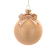 Glob din sticla cu funda, auriu, 8 cm, Marquise - Simona's Christmas