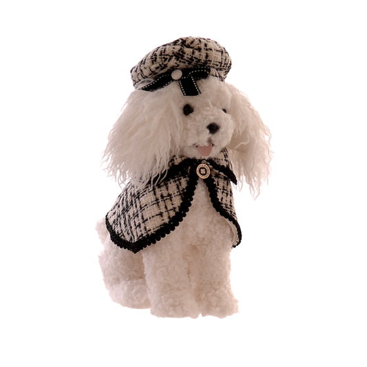 Decoratiune catel, alb, 30 cm, Aveline - Simona's Christmas