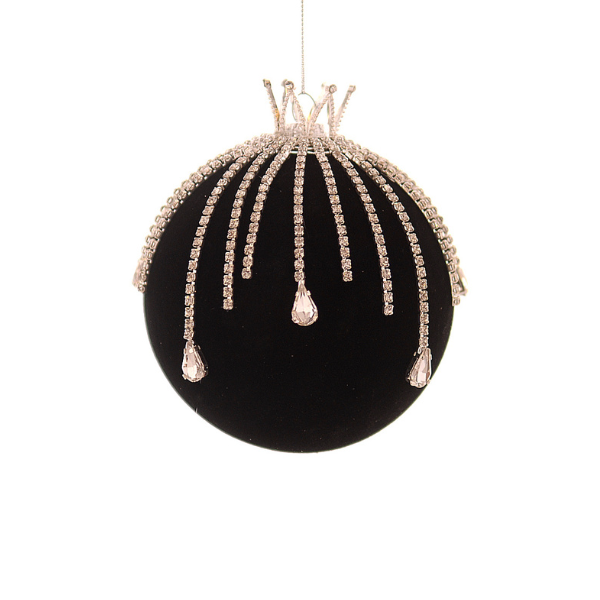 Glob din sticla, negru, 10 cm, Michael - Simona's Christmas