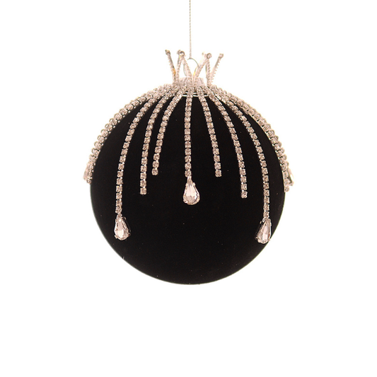 Glob din sticla, negru, 10 cm, Michael - Simona's Christmas