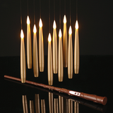 Set 10 lumanari decorative cu LED, auriu, 15 cm - Simona's Christmas