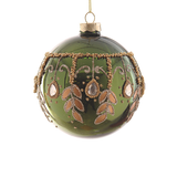 Glob din sticla, verde, 10 cm, Bethany - Simona's Christmas