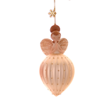 Glob din sticla inger, alb, 12.5 cm, Felicty - Simona's Christmas