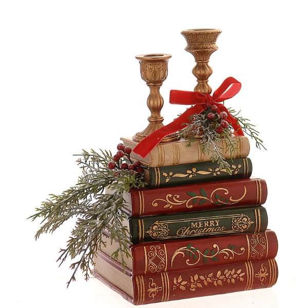 Sfesnice decorative, multicolor, 30.5 cm, Magic Books - Simona's Christmas