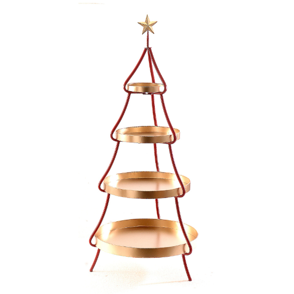 Etajera cu 4 niveluri, auriu, 120 cm, Xmas - Simona's Christmas