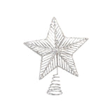 Varf de brad stea Peyton, alb, 20 cm - SIMONA'S Christmas