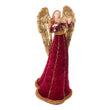 Decoratiune Inger cu vioara, burgundy/auriu, 34 cm - SIMONA'S CHRISTMAS