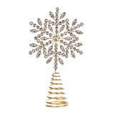 Varf pentru brad Snowflake, auriu, 27 cm - SIMONA'S CHRISTMAS