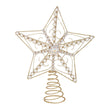 Varf pentru brad Stea Jewel, auriu, 31 cm - SIMONA'S CHRISTMAS