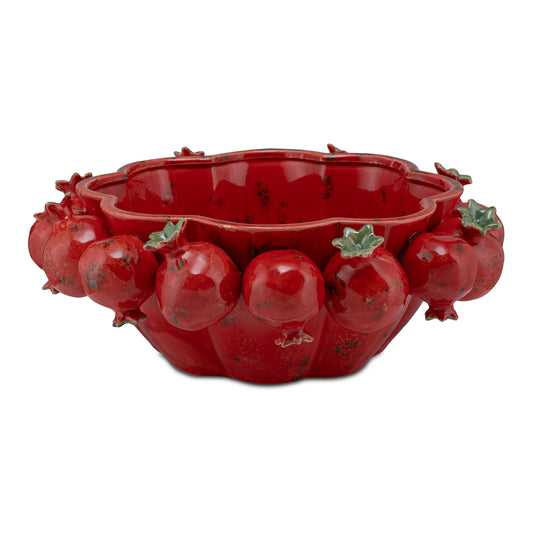 Vas central din portelan, rosu, 31 cm, Multigrani - SIMONA'S COLLECTION