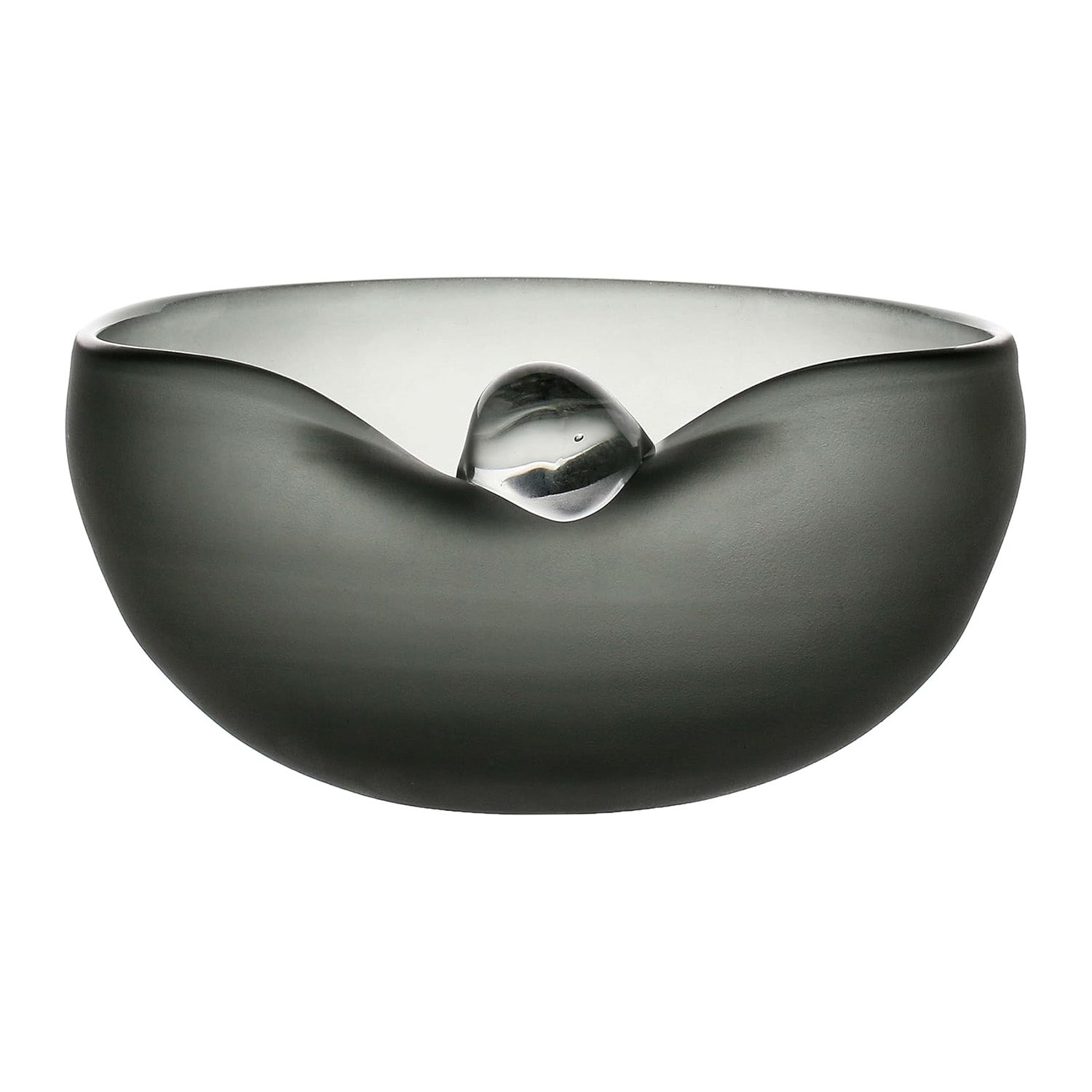 Vas central din sticla, gri, 22 cm, Misciolgo - SIMONA'S COLLECTION