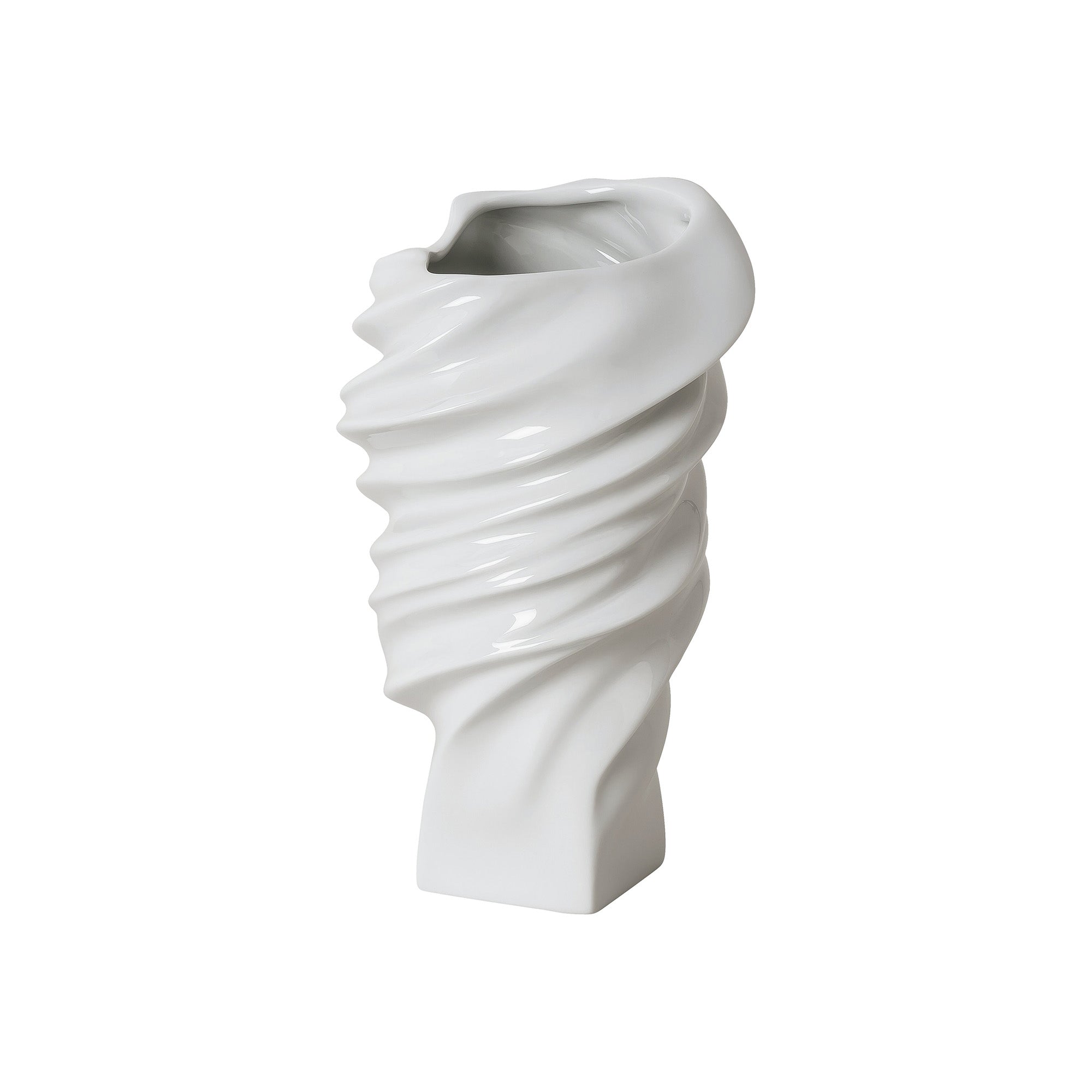 Vaza alba din portelan, 15 cm, Squall White by Cedric Ragot - ROSENTHAL